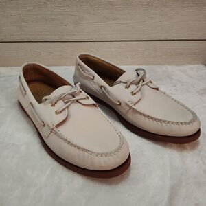 Sperry Gold Cup Sperry A/o Nubuck Ivory Men's Size 11.5 Boat Shoes STS18598